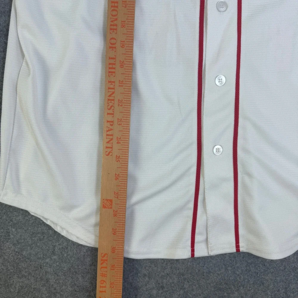 Majestic Boston Red Sox Tommy Bahama 17 Cool Base Baseball Jersey White Mens L